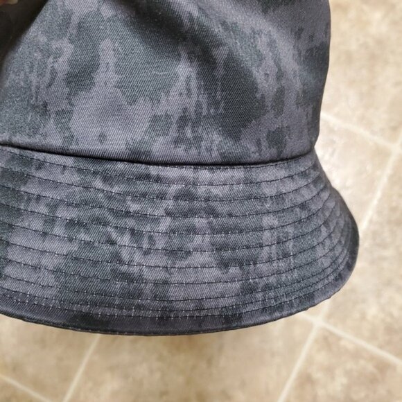 Puma Bucket Hat Y2K Unisex Black Grey Space Dye Nylon OS - Picture 5 of 9